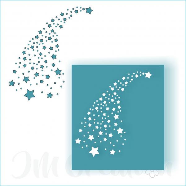 Stanzschablone - Sternfontäne